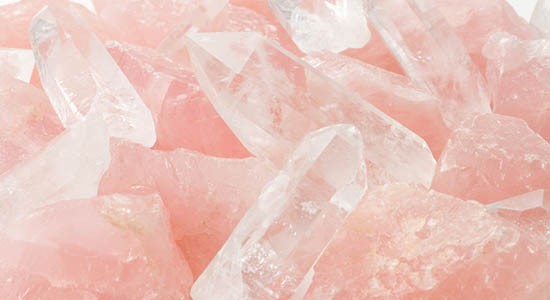 Cristalli di quarzo rosa
