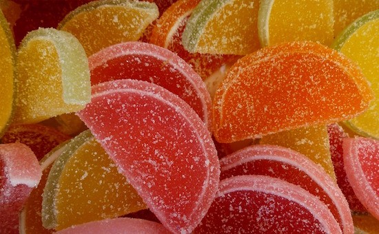 caramelle gelatine alla frutta