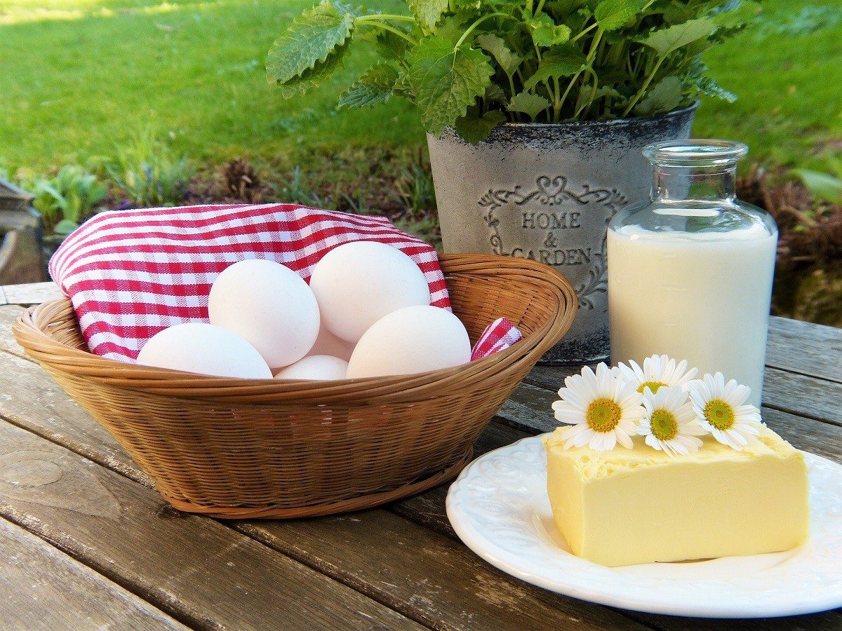 Calcium: eggs, cheese and milk