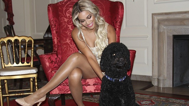 Beyoncé e Sunny alla Casa Bianca