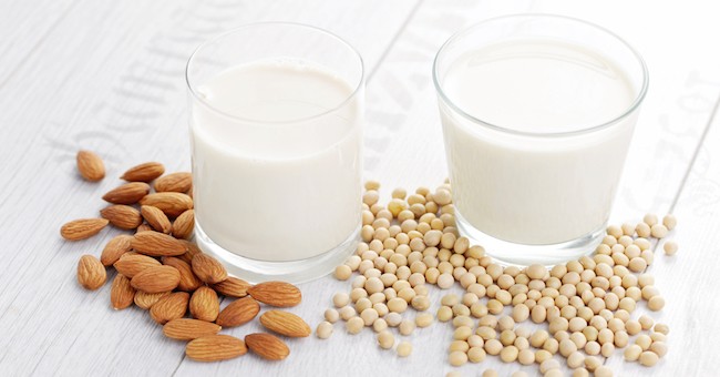 Bevande soia e mandorle