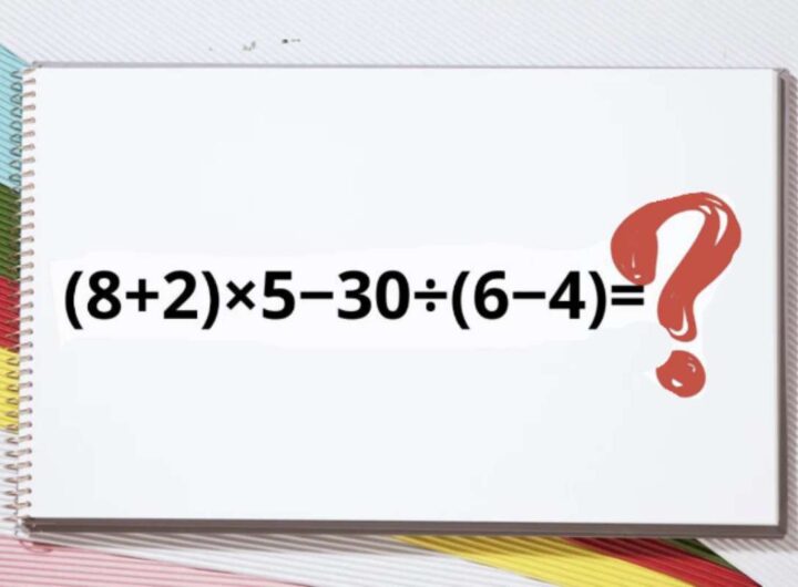 Mettiti alla prova con: (8+2)×5−30÷(6−4). I test matematici migliorano concentrazione, logica e stimolano la mente.