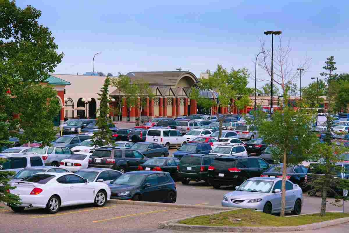 quando scattano le multe nel parcheggio del centro commerciale