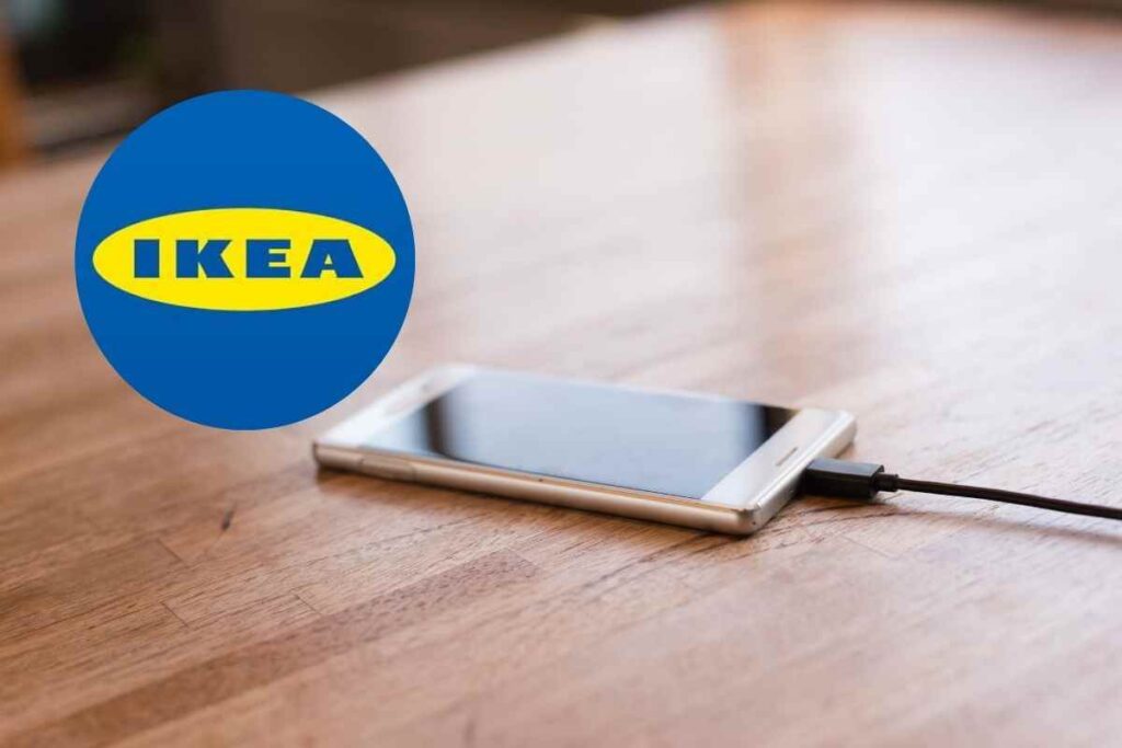 ikea mini letto per caricare lo smartphone