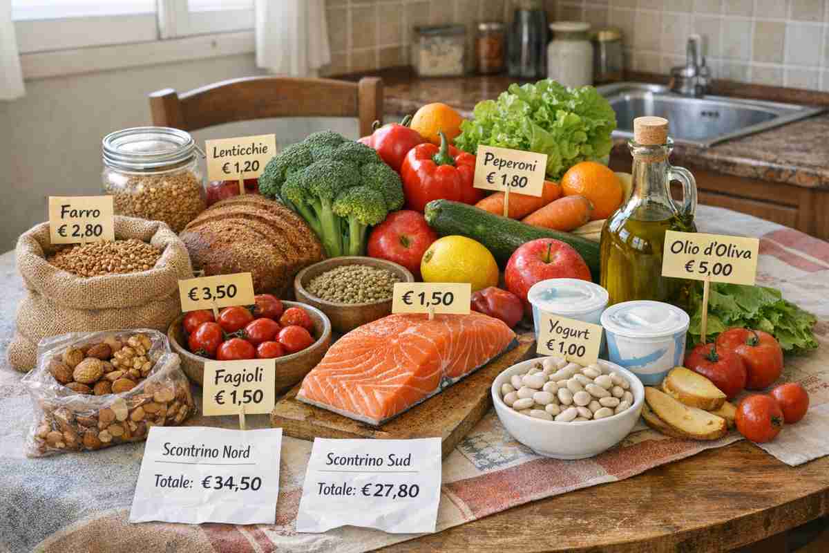 Perché una dieta sana costa di più in alcune province: il peso della geografia dei prezzi