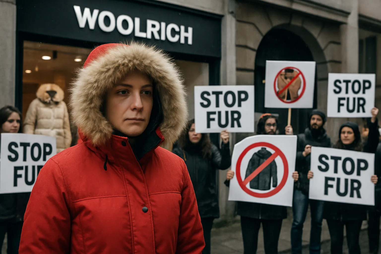 Woolrich Europe rinuncia alle pellicce animali dopo 200mila email e proteste nei negozi